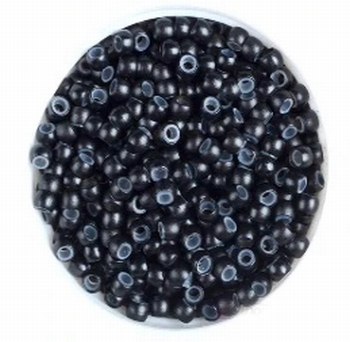 Nano siliconen ringen 3.0*1.0*2.5 mm, kleur: Zwart - 1