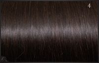 Eurosocap extensions, Kleur 4 (DonkerKastanjebruin) 50 cm