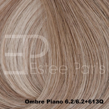 Estee Paris extensions 30 cm. kleur: Ombre 6.2/6.2+613Q