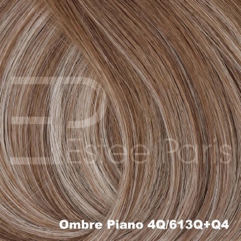 Estee Paris V-Part haarstuk 50 cm. kleur: Ombre 4Q/613Q+4Q