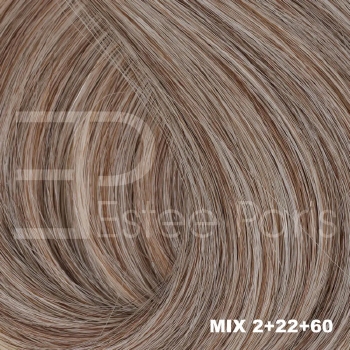 Estee Paris Genius weft 50 cm., krul., kleur: 2-22-60C MIX