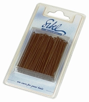 Straight Hairgrips. Colour: Bronze