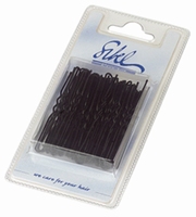 Wavy Hairgrips. Colour: Black