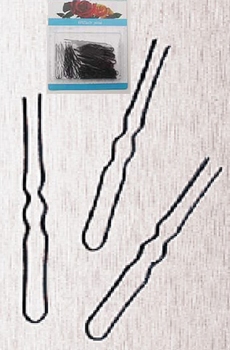 U-pins hair grips , Kleur: Zwart