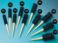 Black bristle roller brush Ø 2 1/4"  (10)