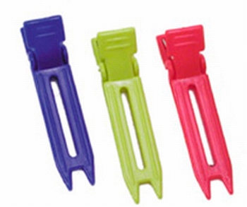 Nylon 2-prong clip assortiment color