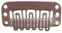 Smalle U-shape clip, kleur Licht bruin
