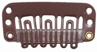 Medium U-shape clip, Farbe: Braun