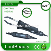 Hairextensions Iron LCD Control temperatur, color: Black