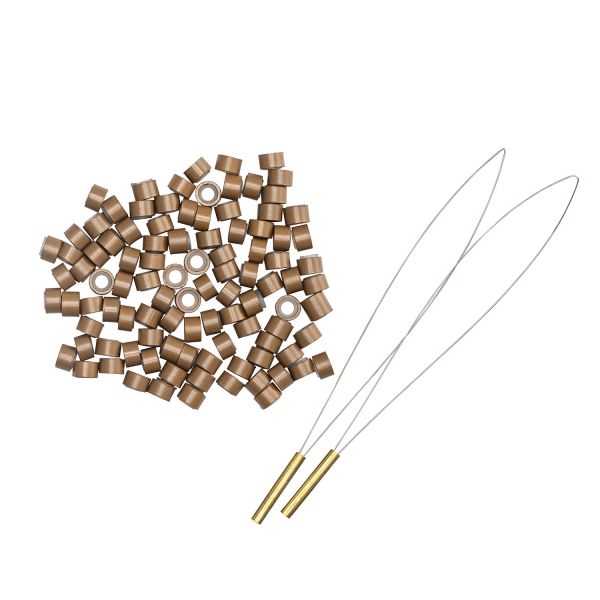 Balmain Extension Soft Rings, kleur: donker bruin