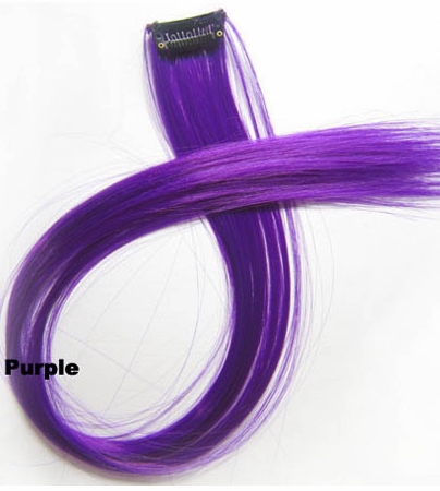 Clip-in synthetic, color: Purple
