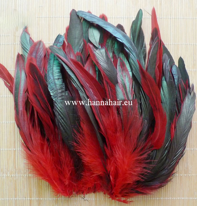 Feather pheasant, color: Red