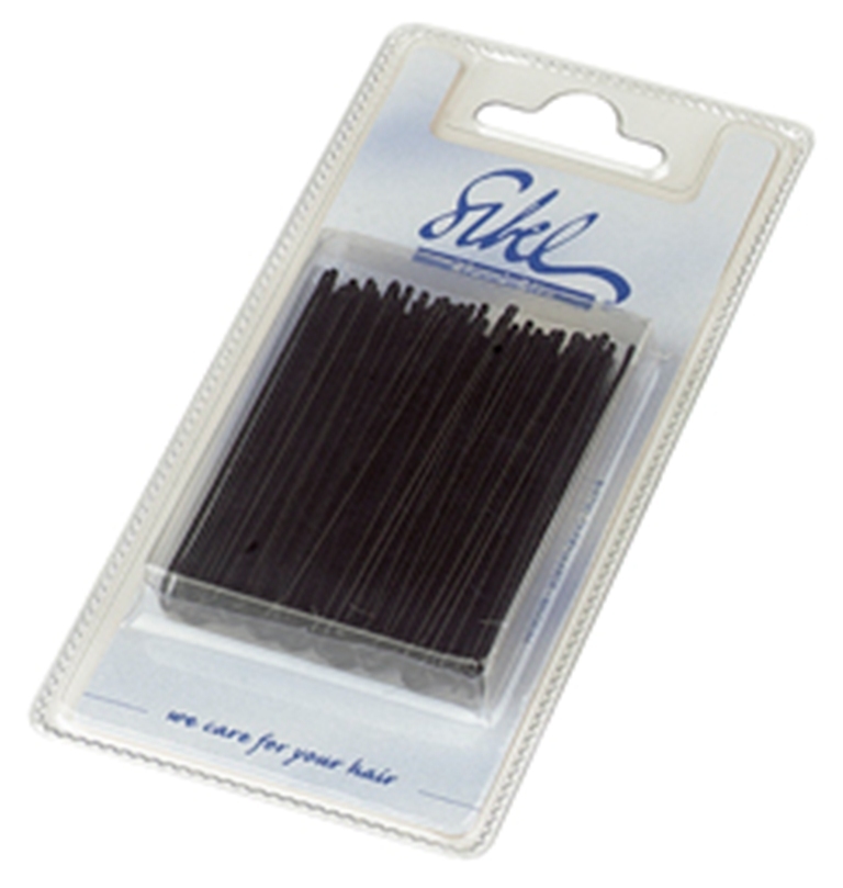 Straight Hairgrips. Colour: Black