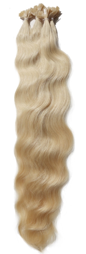 LUXURY Virgin Wavy 50/55 cm., #1000 platinum blonde ash