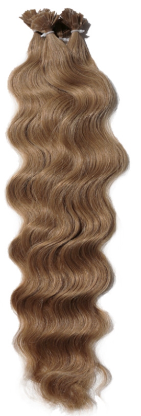 LUXURY Virgin Wavy 50/55 cm., #15 medium blonde naturel