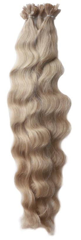 LUXURY Virgin Wavy 50 cm., #60 light blonde ash