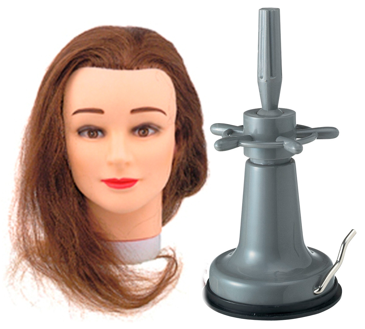 Practice head  BROWN with table stand (vacuum)