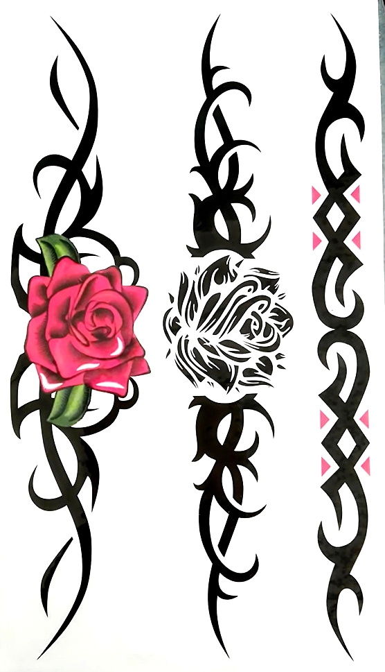 Red roses Body tattoo