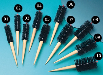 Black bristle roller brush Ø 1 3/8"  (03)