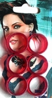 Barber scissor ring set Red