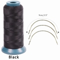 Hair weaving tread, color Black - incuded 3 needles