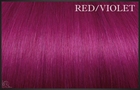 EuroSo.Cap bunte Farben Extensions, 50-55 cm. Red/Violet