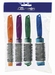 Round brush set multicolor, ceramic body with nylon brist(4)