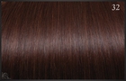 Sticker Extensions,kleur 32 (intens mahonie) 50-55 cm
