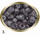 Micro Ring aluminium silicone type, color *3-Dark Brown