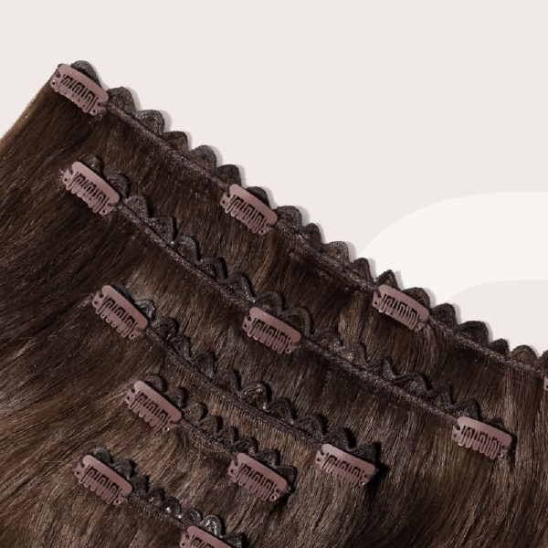 Clip-in Weft Set Human Hair 40 cm.
