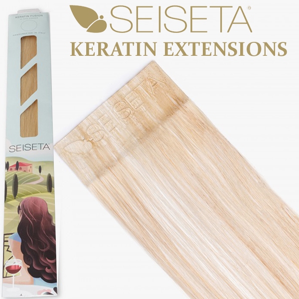 Keratin bonded Hairextensions